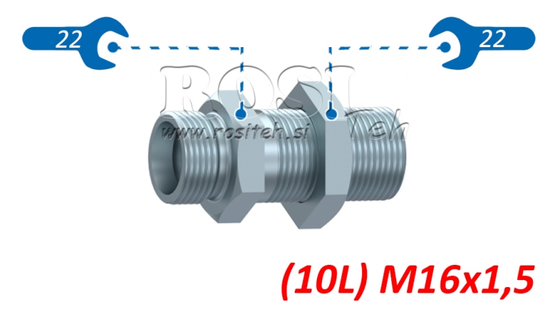 HIDRAVLIČNI PREGRADNI DVOVIJAČNIK (10L) M16x1,5