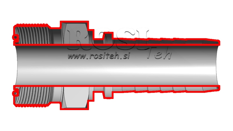 HYDRAULISCHER ANSCHLUSS AGORFS MÄNNLICH DN8-11/16