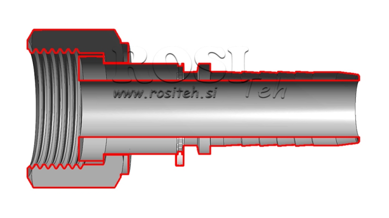 HYDRAULISCHER ANSCHLUSS DKORFS WEIBLICH DN8-13/16