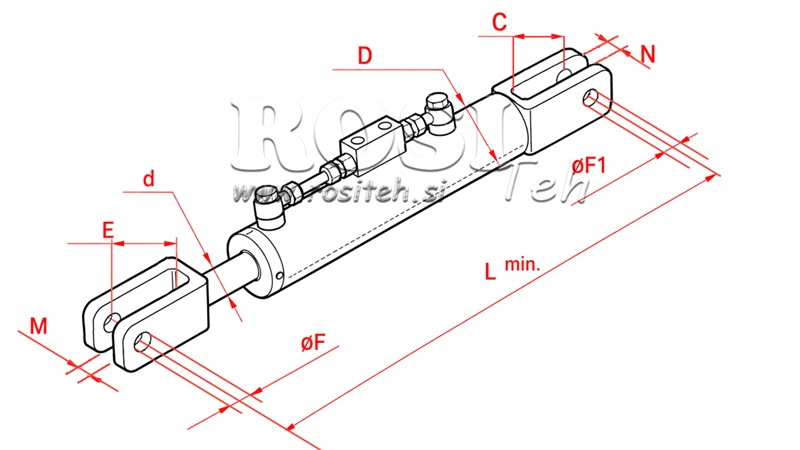 SEITLICHE HUBSTREBENVERSTELLUNG  - CASE-IH 80/40min.520 tip (1) fi 26/22