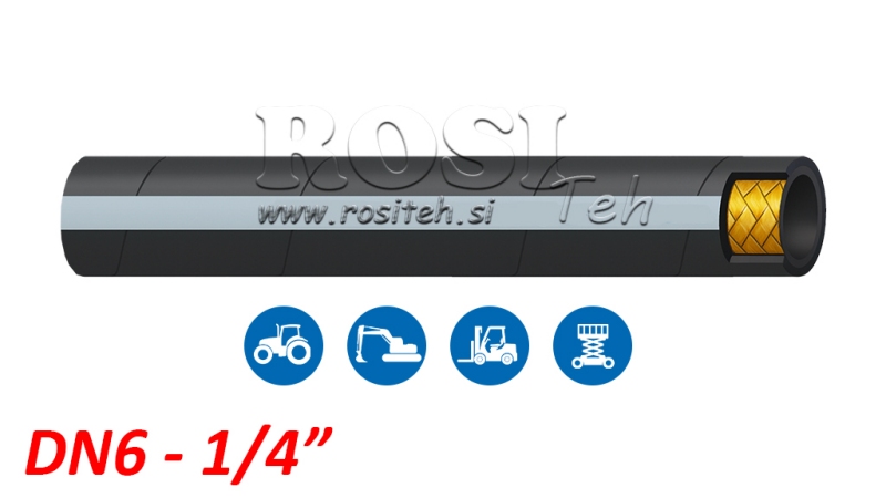 HYDRAULIKSCHLAUCH DN6 1SN (1/4) 255BAR