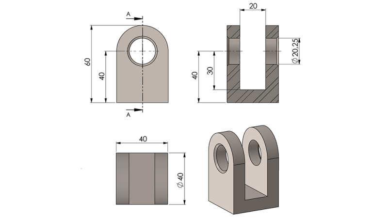 VILICE ZA CILINDER 40mm - fi20