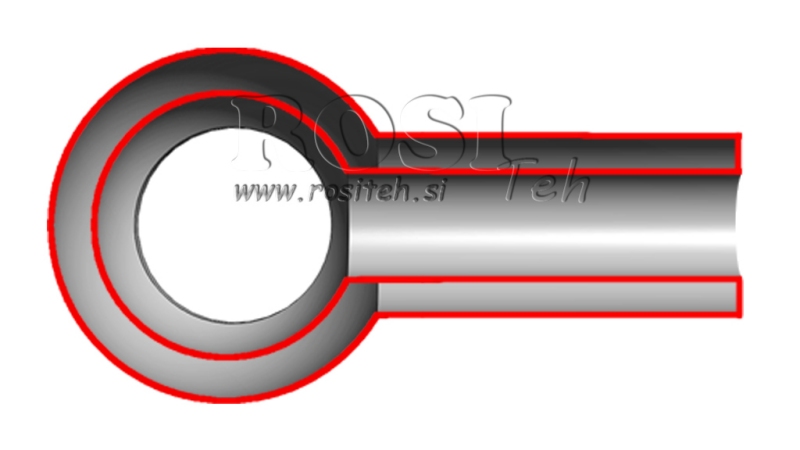 METALLROHR MIT RING 3/8 40mm