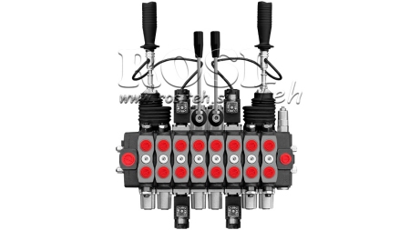 HYDRAULIKVENTIL HIAB 8xPC70 + 2x JOYSTICK - ELEKTROSTEUERUNG 12V