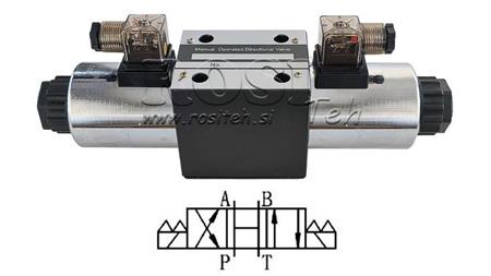 HYDRAULINEN ELEKTROMAGNETTINEN VENTTIILI KV-4/3 CETOP 5 12/24/230V N3