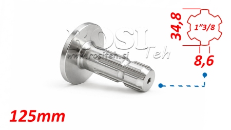 KARDANSKI NASTAVEK S PRIROBNICO 1-3/8 (125 mm)