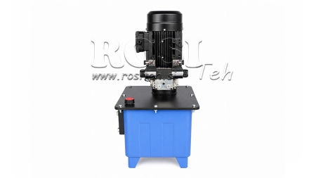 MINI CENTRALE HYDRAULIQUE 380V AC (4 kW) - 8 cc - 12 lit/min - réservoir 25 lit