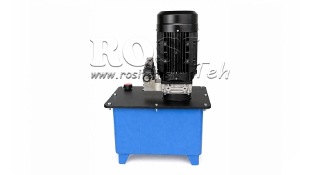 MINI CENTRALE HYDRAULIQUE 380V AC (4 kW) - 8 cc - 12 lit/min - réservoir 25 lit