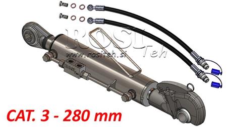 HYDRAULISCHER AUTOMATIK OBERLENKER - CAT. 3 - 80/40-280 (90 - 210 HP)(25,4)