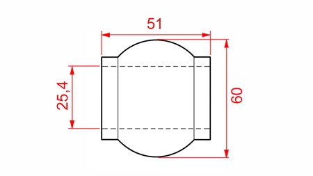 OBERLENKERKUGEL 60/25,4