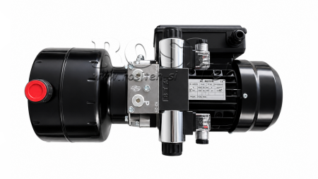 MINI HYDRAULIKAGGREGAT 230V AC (0,75 kW) - 3,7 cc - 5,2 lit/min - tank 4 lit