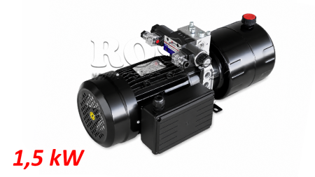 MINI HYDRAULIKAGGREGAT 230V AC (1,5 kW) - 5,8 cc - 8,2 lit/min - tank 6 lit