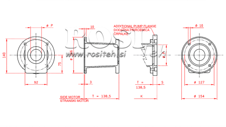 KUPPLUNGSATZ VON BENZ. MOTOR + HI-LO PUMPE 16GPM