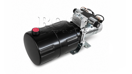 MINI CENTRALE HYDRAULIQUE 12V DC - 1.6kW = 2.1cc - 8 lit - unité bidirectionnelle (métal)