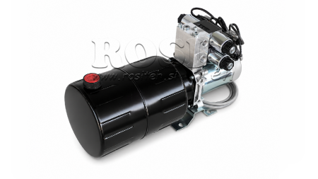MINI CENTRALE HYDRAULIQUE 12V DC - 1.6kW = 2.1cc - 8 lit - 2x unité bidirectionnelle (métal)