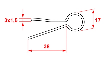 SICHERHEITSSPALTUNG SATZ 3 x 1,5 (5 kom)