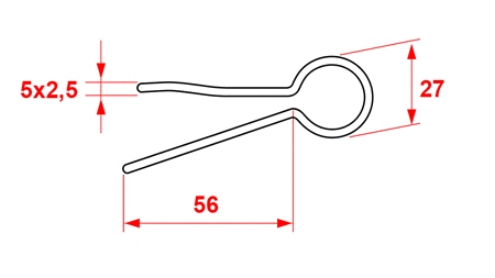SICHERHEITSSPALTUNG SATZ 5 x 2,5 (5 kom)