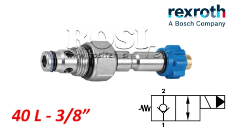 HYDRAULISCHER GESCHLOSSENER ELEKTROMAGNETISCHER STEUERGERÄT FÜR 2-WEGE-VENTIL REXROTH 3/8 40-LIT