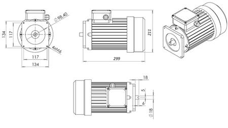 ERSATZMOTOR FÜR HYDRAULIKAGGREGAT 380V 3kW