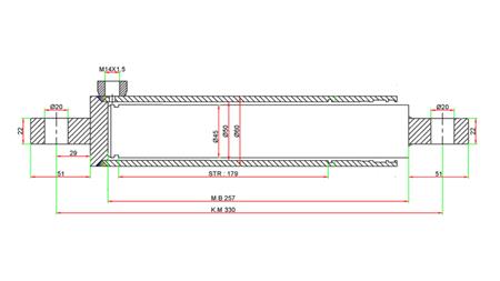 HYDRAULIKLENKZYLINDER SAME OEM-255.6342.4