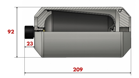 HYDROSPEICHER 0,75 LIT - M18x1,5