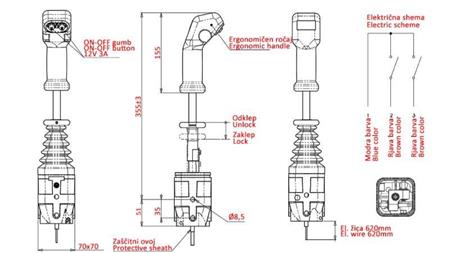 JOYSTICK INDEMAR FÜR GABELWINSCH - 2x TASTE