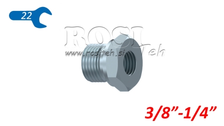 HYDRAULIKADAPTER MÄNNLICH-WEIBLICH 3/8-1/4