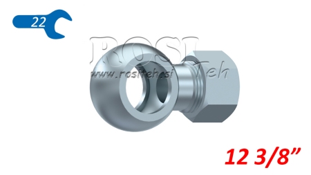 METALLROHR-BANJO 3/8 MIT MUTTER