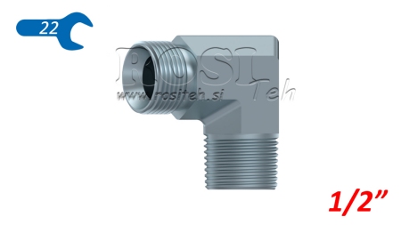 KNIE 90°KONUS - GERADE VERDICHTUNG 1/2