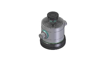 9049S -TELESCOPIC ZYLINDER STANDARD/KUGEL 9 STUFEN HUB 1842 DURCHMESSER 300