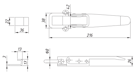 BORDWANDVERSCHLUSS TYP OCCHIO ECO