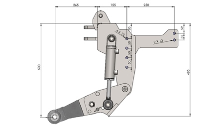 UNIVERZALNI KIT PREDNJA ČELNA HIDRAVLIKA 1KAT PROFI STANDARD ZA TRAKTOR 800kg