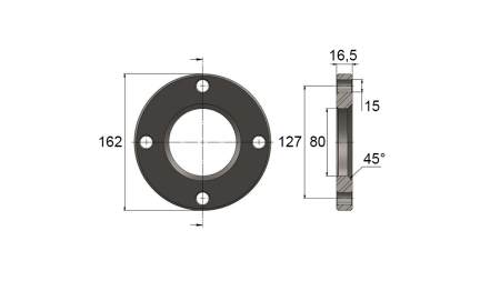 BRIDE DE FIXATION POUR VERIN AL.70