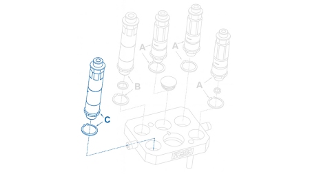 MÄNNLICHE SCHNELLKUPPLUNG FÜR MULTI-FASTER 9/16 3PLK,3PLV C MOBILER TEIL