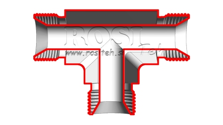 HYDRAULIK T-ANSCHLUSS BSP MÄNNLICH-MÄNNLICH 1/2