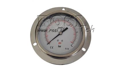 MANOMETER DN100 HINTEN 0 - 20 BAR - 1/2