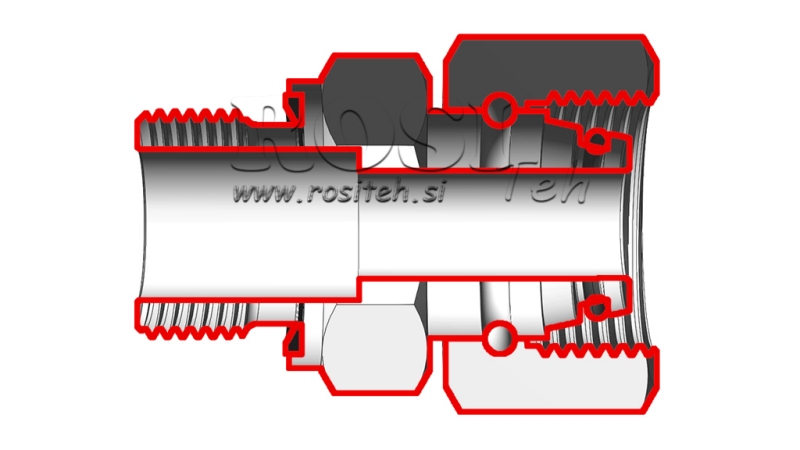 HYDRAULISCHER ZWEIWEGEVENTIL EINGEBAUTER SCHRAUBENVERBINDUNG AOVR ED BSP1/2 - M22X1,5