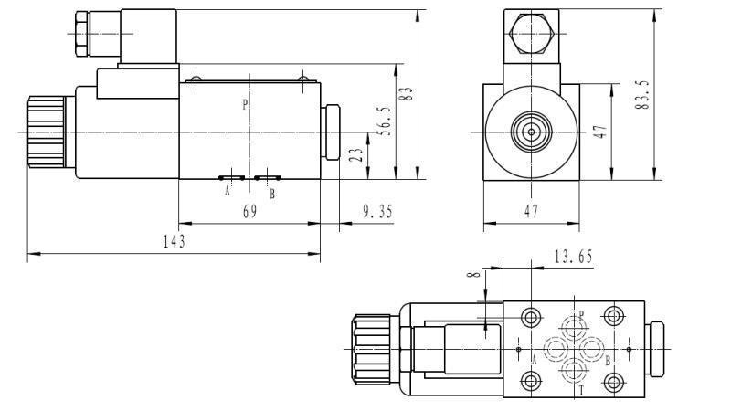 CETOP 3_1 TULJAVA DIMENZIJE 51A