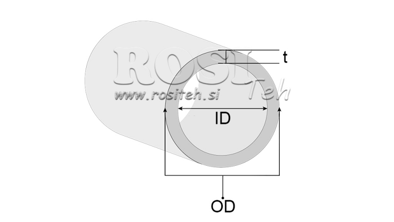 GEHONTE ROHR H9 FÜR HYDRAULIKZYLINDER 90/105 - 7,5mm (1000mm)