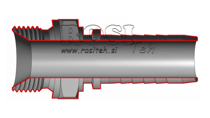 HIDRAVLIČNI PRIKLJUČEK BSP MOŠKI DN25-M38X1,5