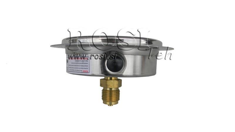 MANOMETER DN100 HINTEN 0 - 20 BAR - 1/2