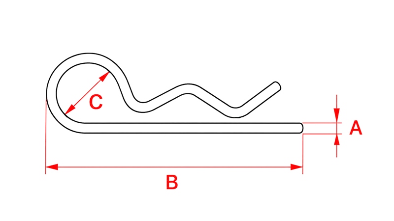 FEDERVORSTECKER KOMPLET einfacher fi 5,0 mm ( 5 Stück)