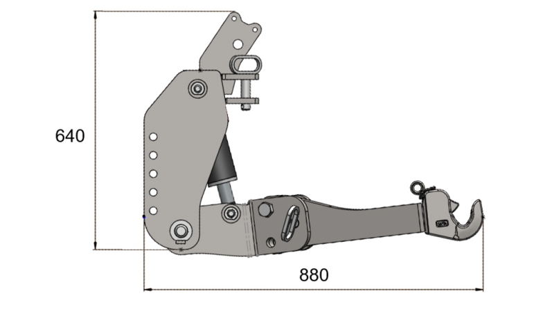 UNIVERSALE FRONTHYDRAULIK FLEX KAT 2 FÜR TRAKTOR 1500kg