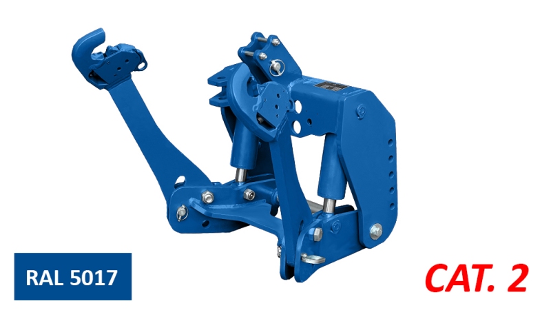 UNIVERSALE FRONTHYDRAULIK KAT 2 FÜR TRAKTOR 1500kg - BLAU (RAL 5017)