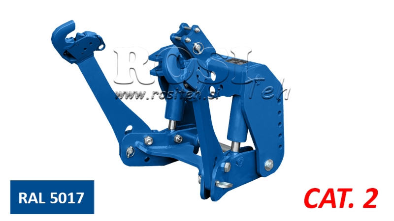 UNIVERSALE FRONTHYDRAULIK KAT 2 FÜR TRAKTOR 1500kg - BLAU (RAL 5017)
