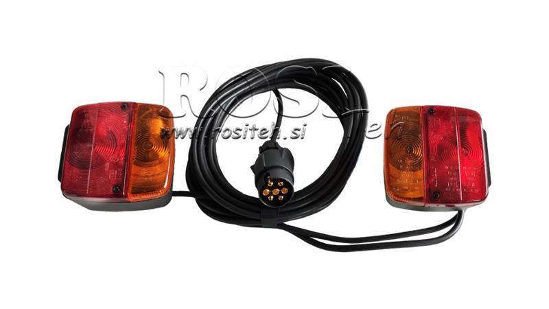 Set von Lichtern mit Kabel 7.5m 2.5m