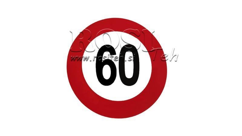 NALEPKA OMEJITEV 60km/h