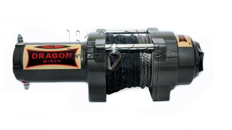 12 V ELEKTRISCHER WINSCH DWH 3500 HD - 1588 kg - KUNSTSTOFFSEIL