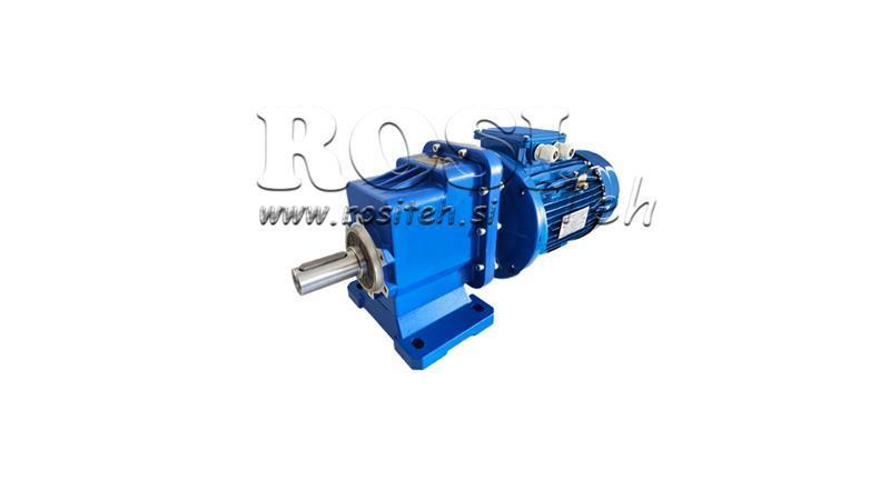 1Phase 0,75kW-ELEKTROMOTOR MIT ERC02 REDUZIERER MS80 57U/min