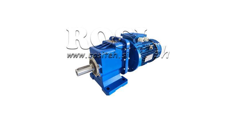 3Phase 1,1kW-ELEKTROMOTOR MIT ERC02 REDUZIERER MS80 58U/min